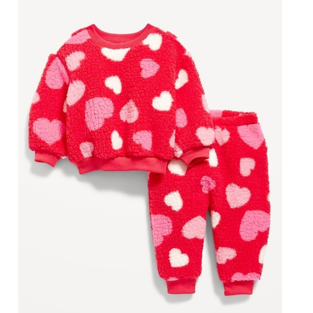 Old Navy Sherpa Top and Jogger Pants Set for Baby